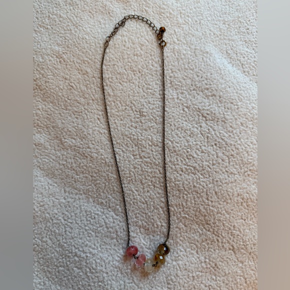 Set of 2 Pastel & Gold Beaded Necklaces - Picture 4 of 5